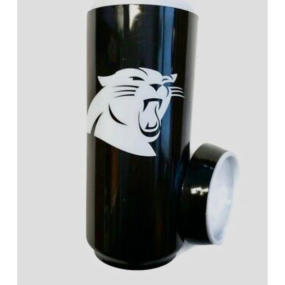 NWT 2 NFL Carolina Panthers Slim Plastic Can Drink Holders - Picture 9 of 9